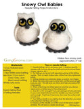 Snowy owl babies PDF (instructions only)