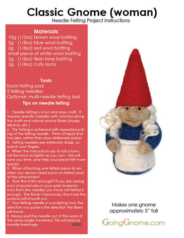 Classic gnome (woman) PDF (instructions only)