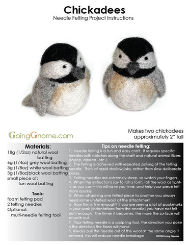 Chickadees PDF (instructions only)