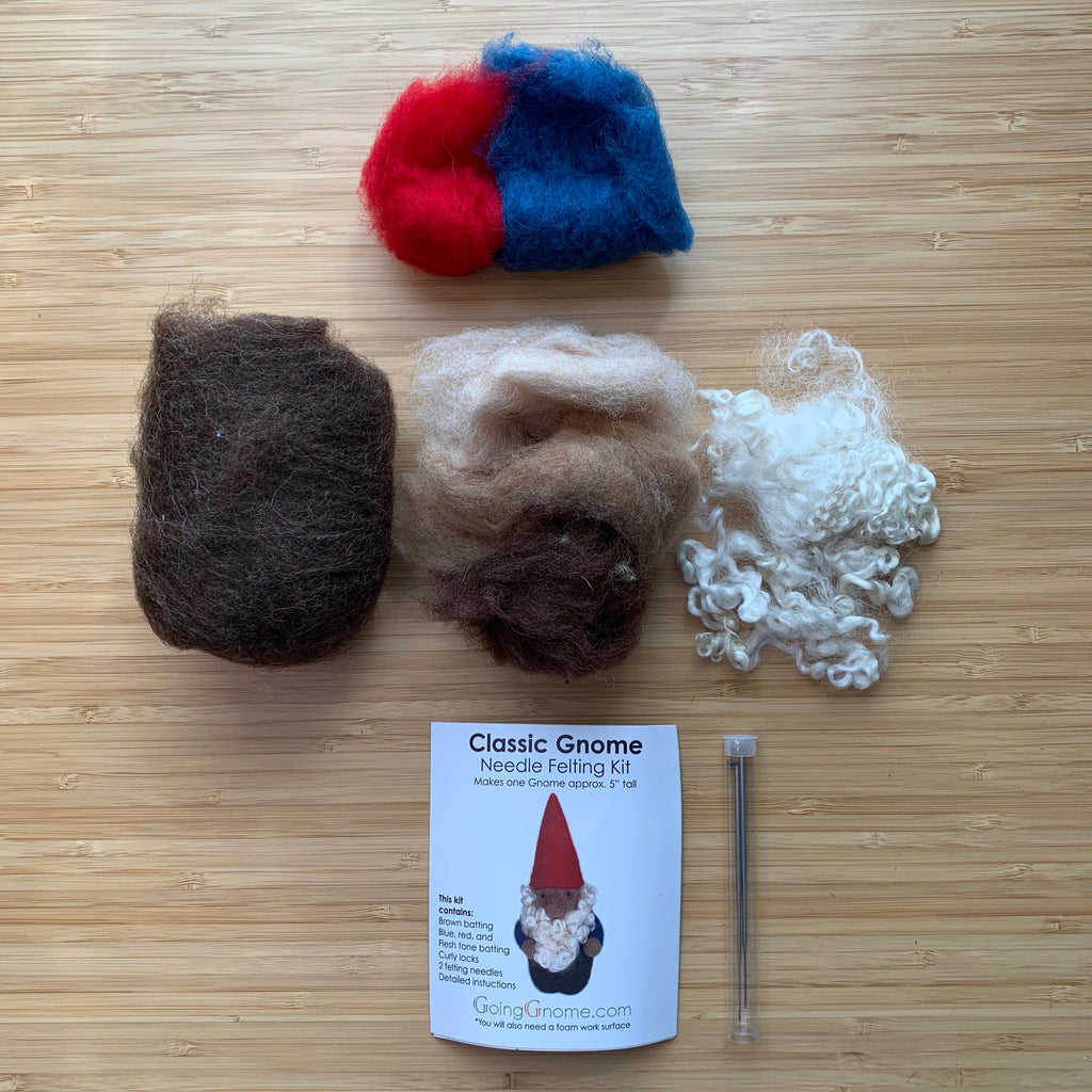 Gnomes Needle Felting Kit for Beginners Home Decor Craft 